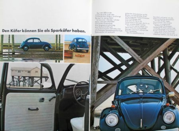 Volkswagen Beetle Modelprogram 1969 Carbrochure (9614)